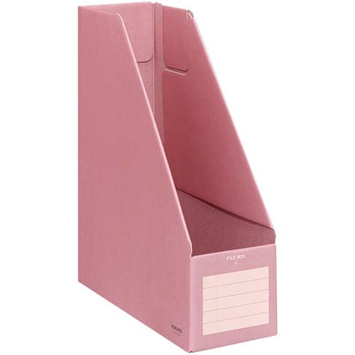 ファイルボックスS A4縦 桃 5個