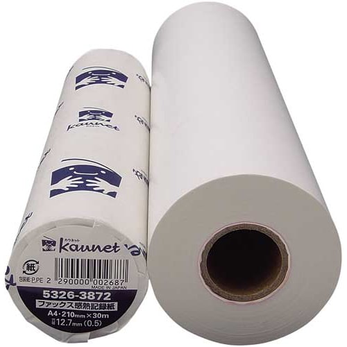 ファックス感熱紙A4 30m芯12.7mm18本