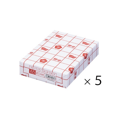 スタンダードタイプ A5 1冊(500枚)×5