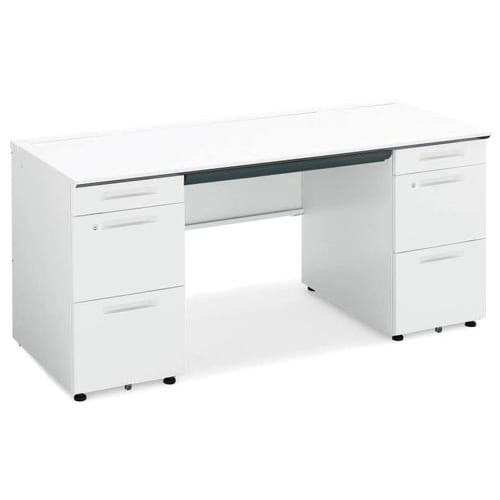 iSデスク 両袖 幅1500奥行650 幕板下