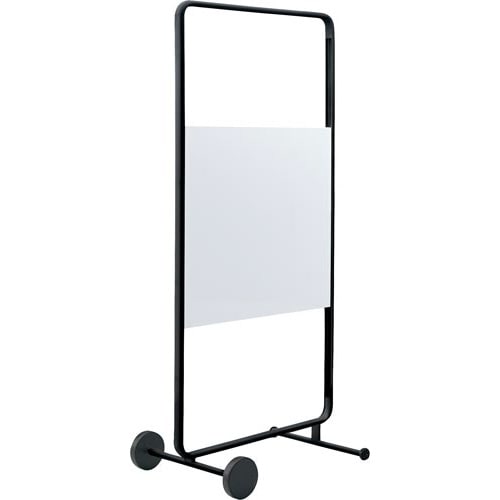 モビーボ昇降両面ホワイトボード 幅835ブラック