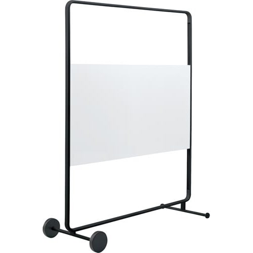 モビーボ昇降両面ホワイトボード 幅1435ブラック