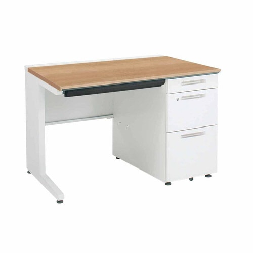 iSデスク片袖B41000×700ミディアム幕板下