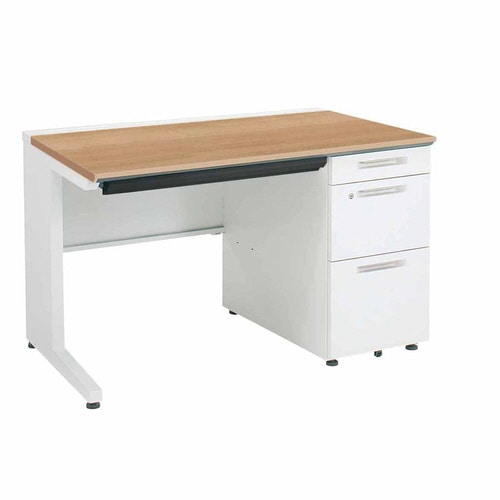 iSデスク片袖B41100×700ミディアム幕板下