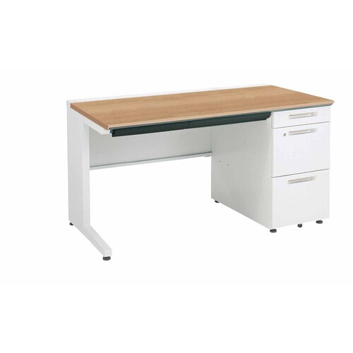 iSデスク片袖A41300×700ミディアム幕板下