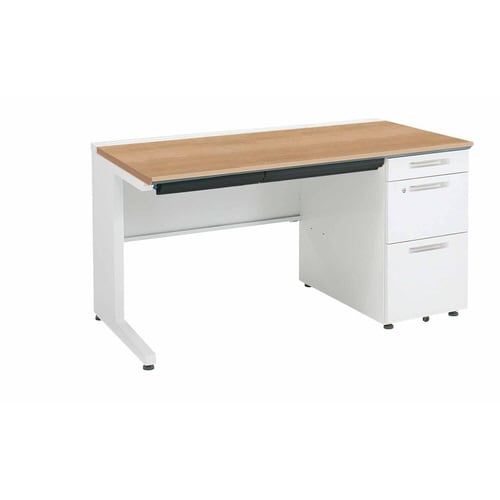 iSデスク片袖B41300×700ミディアム幕板下