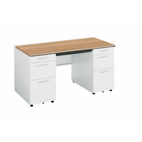 iSデスク両袖B41400×700ミディアム幕板下