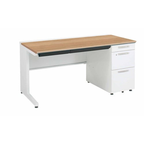 iSデスク片袖B41400×700ミディアム幕板下