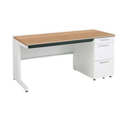 iSデスク片袖A41500×700ミディアム幕板下