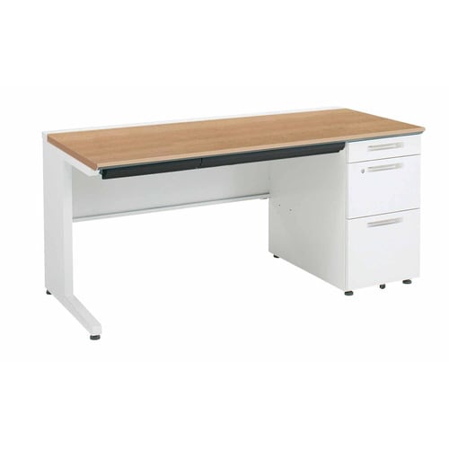 iSデスク片袖B41500×700ミディアム幕板下