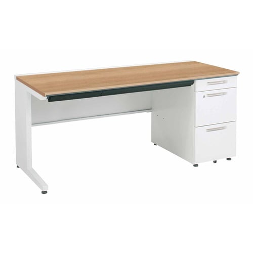 iSデスク片袖A41600×700ミディアム幕板下