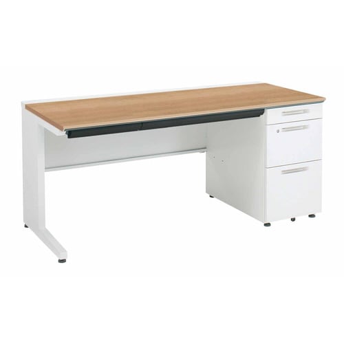 iSデスク片袖B41600×700ミディアム幕板下