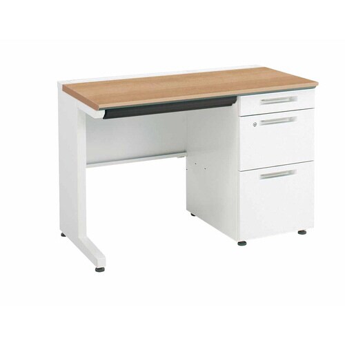 iSデスク片袖B41000×600ミディアム幕板下