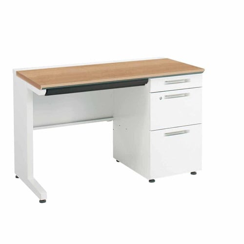 iSデスク片袖B41100×600ミディアム幕板下