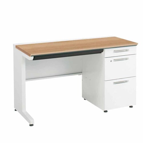 iSデスク片袖B41200×600ミディアム幕板下