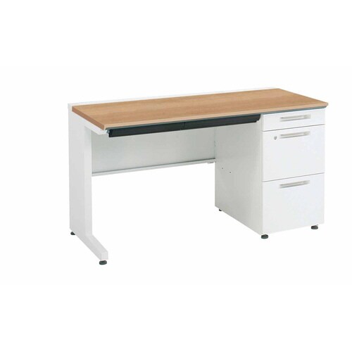 iSデスク片袖A41300×600ミディアム幕板下