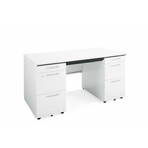 iSデスク両袖A4B41400×700PAW幕板下