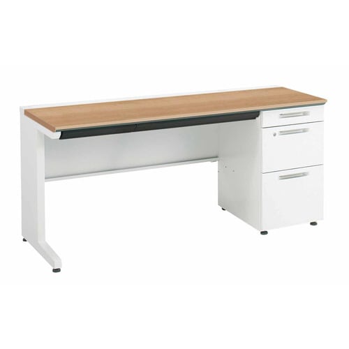 iSデスク片袖B41600×600ミディアム幕板下