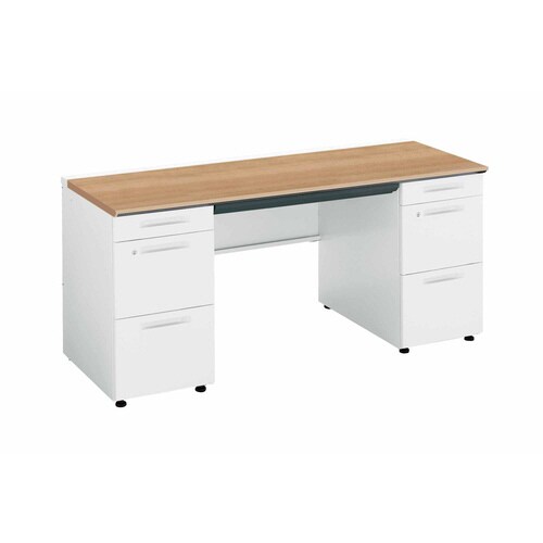 iSデスク両袖A41600×600ミディアム幕板下