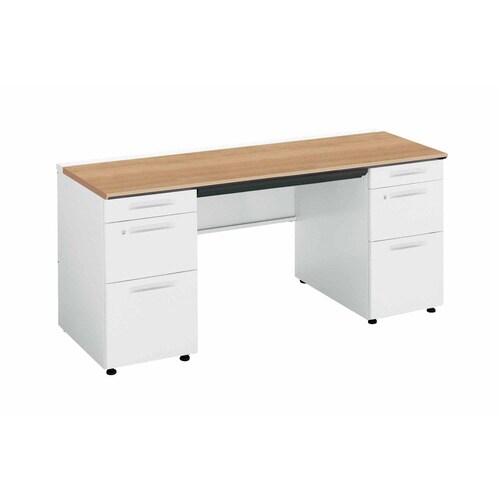 iSデスク両袖B41600×600ミディアム幕板下