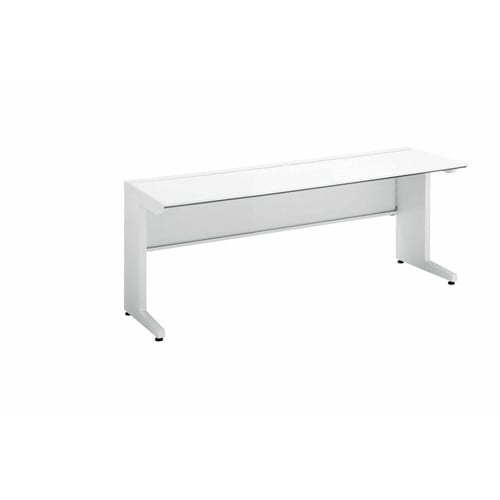 iSデスク平机1800×600ホワイト幕板下