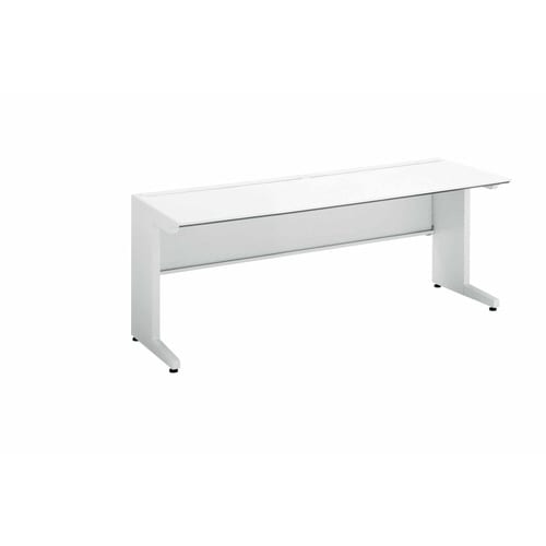 iSデスク平机1800×700ホワイト幕板下