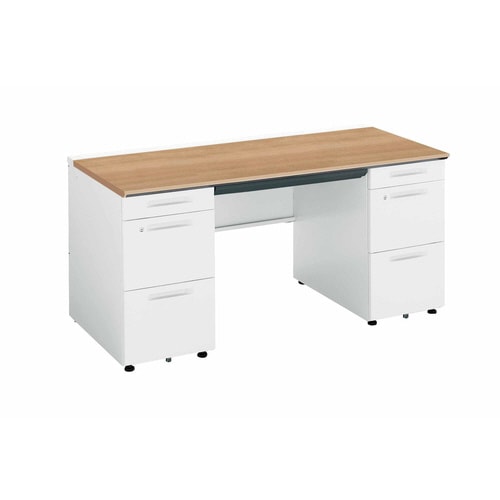 iSデスク両袖A41500×700ミディアム幕板下