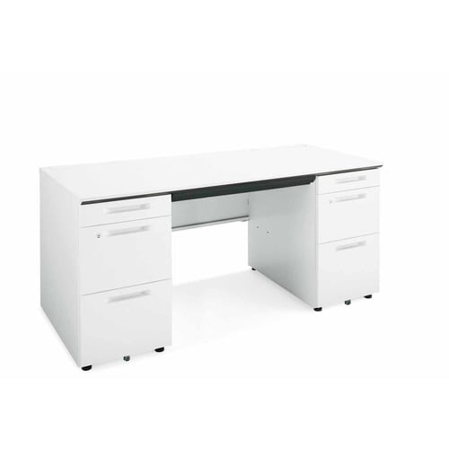 iSデスク両袖A4B41600×700PAW幕板下