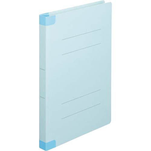 フラットファイルワイド背補強タイプA4縦青10冊