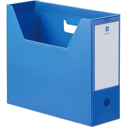 PP製ファイルボックス横100ブルー 5個