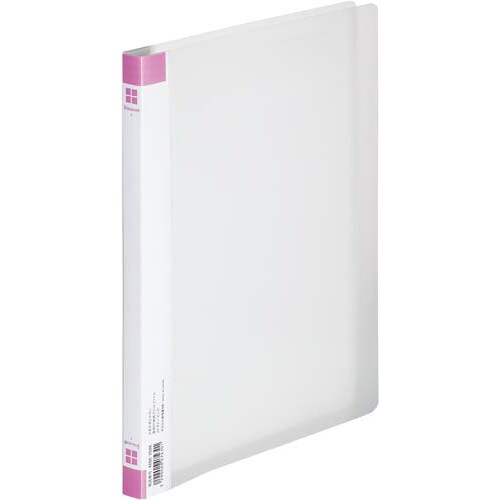 PP透明表紙フラットファイル ピンク 5冊