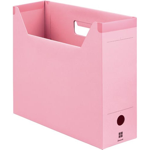 背補強ファイルボックス A4横 ピンク 5個