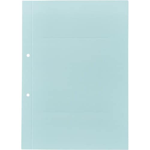 ラベルが剥がしやすい背付き板目表紙A4縦青100組