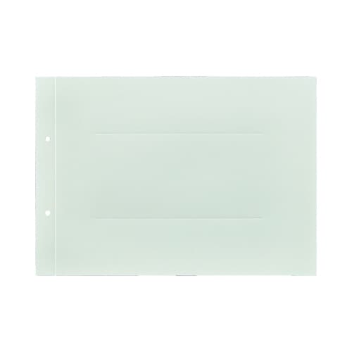 ラベルが剥がしやすい背付板目表紙A4横緑100組