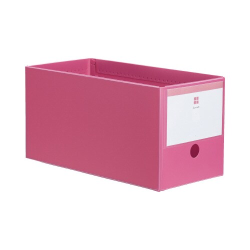 ローライズPP製ファイルボックス幅150ピンク5個