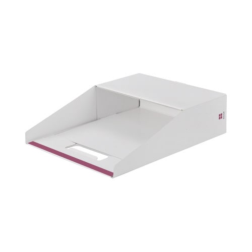 立てて置けるレタートレー ピンク 6個