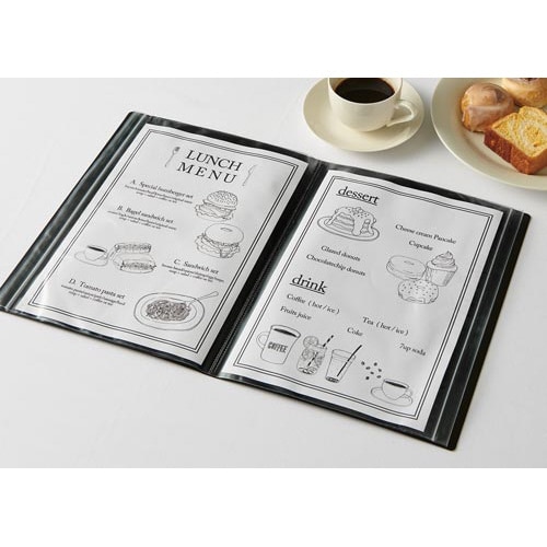 クリア−ファイルチャックタイプA4 12P白 5冊