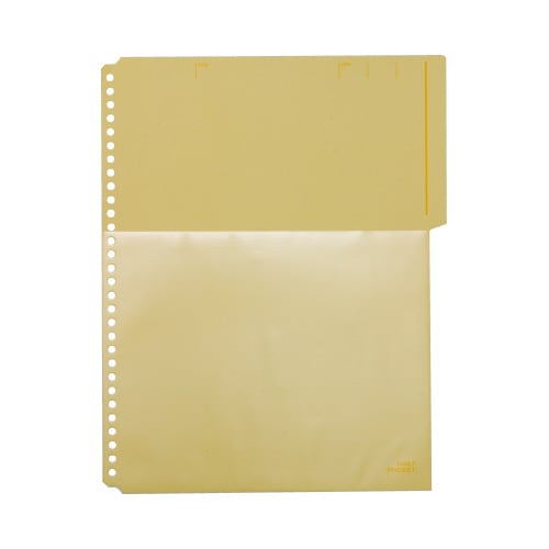 カラーベースハーフポケット 黄 10枚入