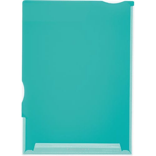 スーパーハードホルダー(透明・マチ付)緑 5冊