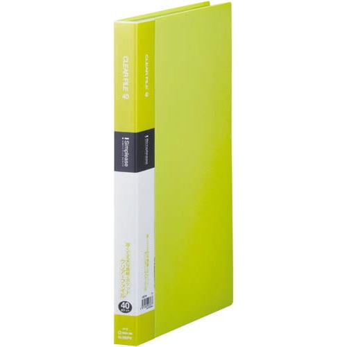 シンプリーズクリアーF固定式A4縦40P黄緑