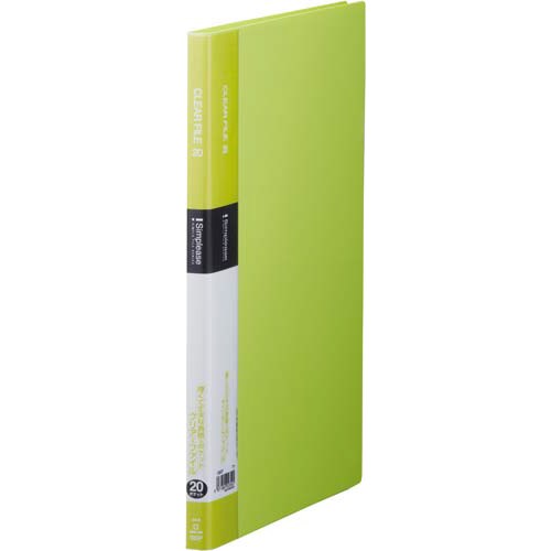 シンプリーズクリアーF固定式A4縦20P黄緑50冊