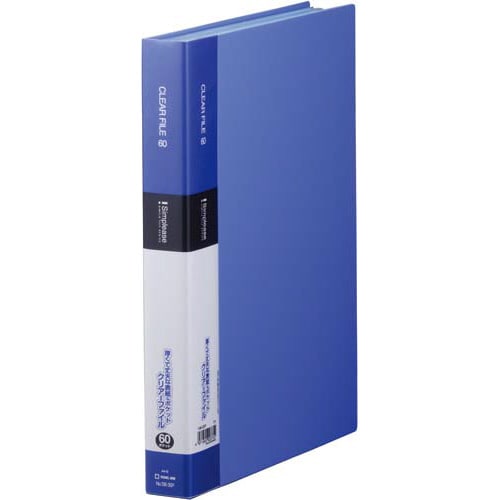シンプリーズクリアーF固定式A4縦60P青24冊