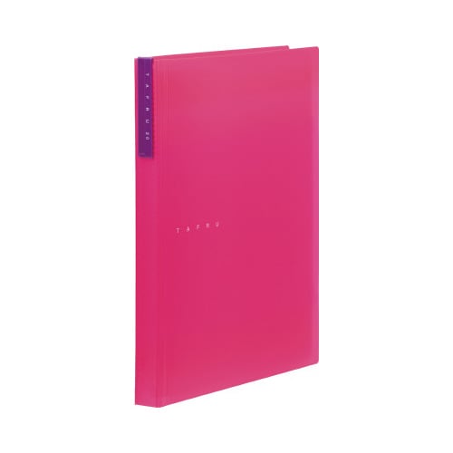 クリアーファイルタフル(透明) A4縦20P桃