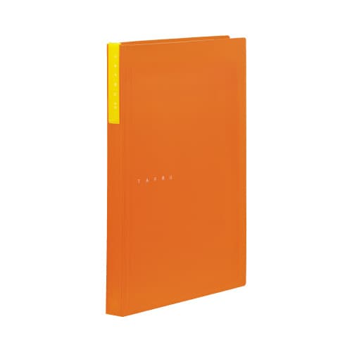 クリアーファイルタフル(透明) A4縦20P橙×5