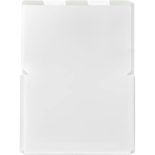 スーパーハードホルダー5山 ワイドタテ 白10冊