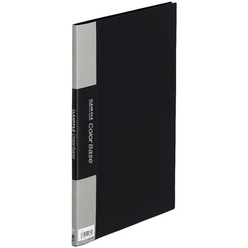 カラーベース固定式 A4縦10ポケット 黒×10