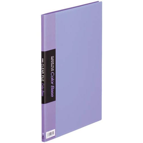 カラーベース固定式 A4縦10ポケット 青×30