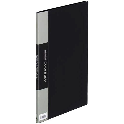 カラーベース固定式 A4縦10ポケット 黒×30