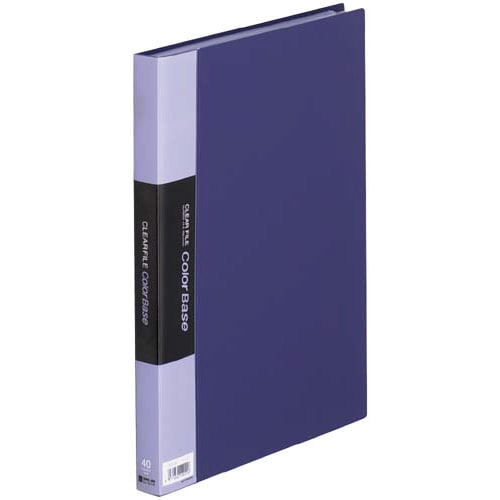 カラーベース固定式 A4縦40ポケット 紺×30