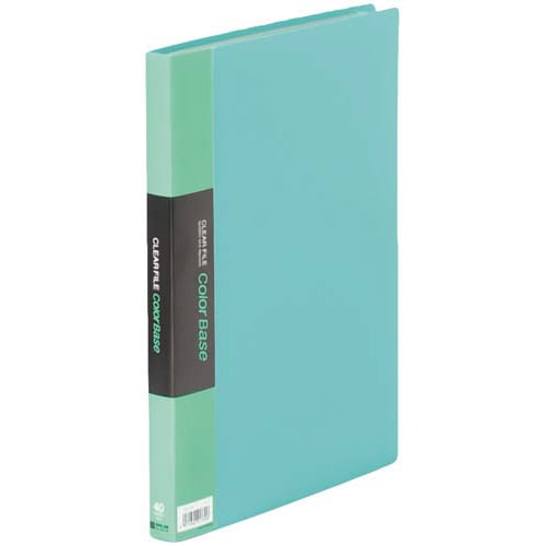 カラーベース固定式 A4縦40ポケット 緑×10